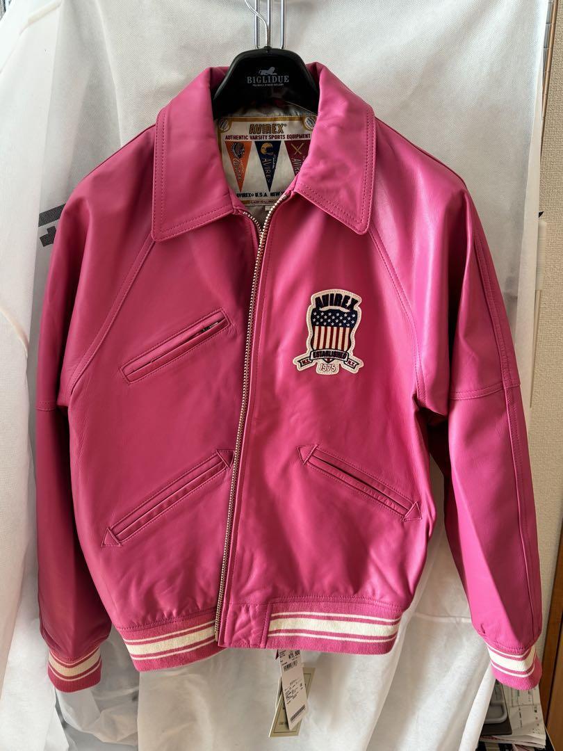 AVIREX　LIGHT SIGNATURE VARSITY JACKET　レザー　バーシティ ジャケット