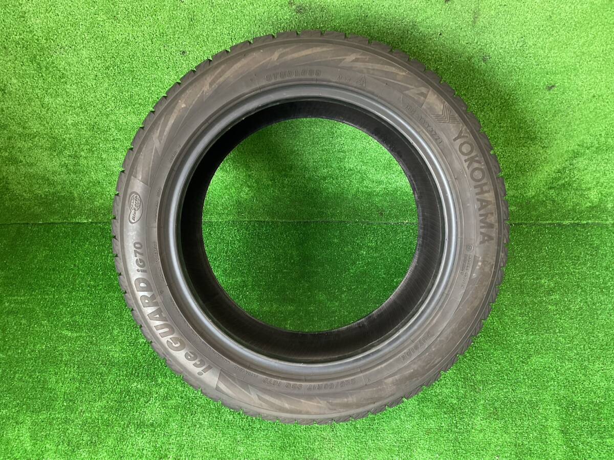 ヨコハマタイヤ アイスガード iG70 一本 スリップサインから2.5mm YOKOHAMA iceGUARD 225/50R17 98Q 表示番号IG02_画像1