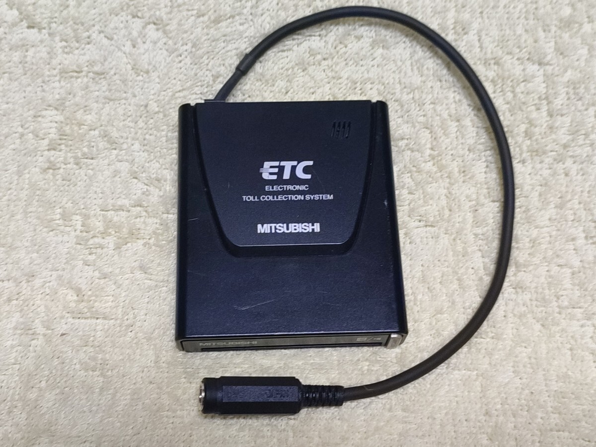 普通自動車セットアップ 超小型一体型ETC車載機 三菱EP-9U5*V（シンプルで故障が少ない） USB昇圧コード + シガープラグコード 二電源の画像2