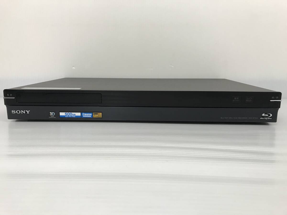 1円スタート SONY ソニー BD ブルーレイレコーダー BDZ-AT700 動作品 リモコン付き RMT-B007J_画像6