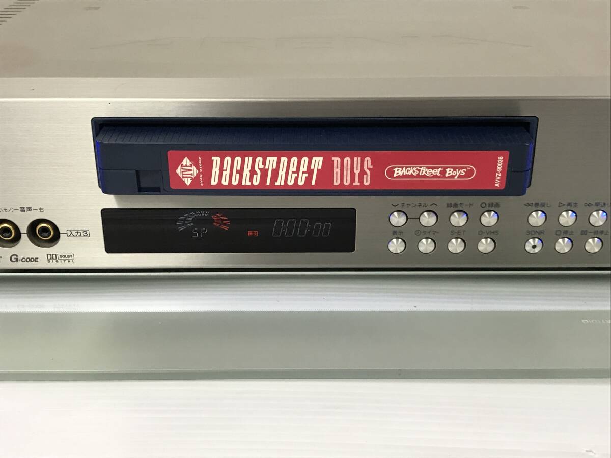 1円スタート TOSHIBA 東芝 VHS ビデオデッキ A-HD2000 D-VHS 通電 ジャンク_画像3