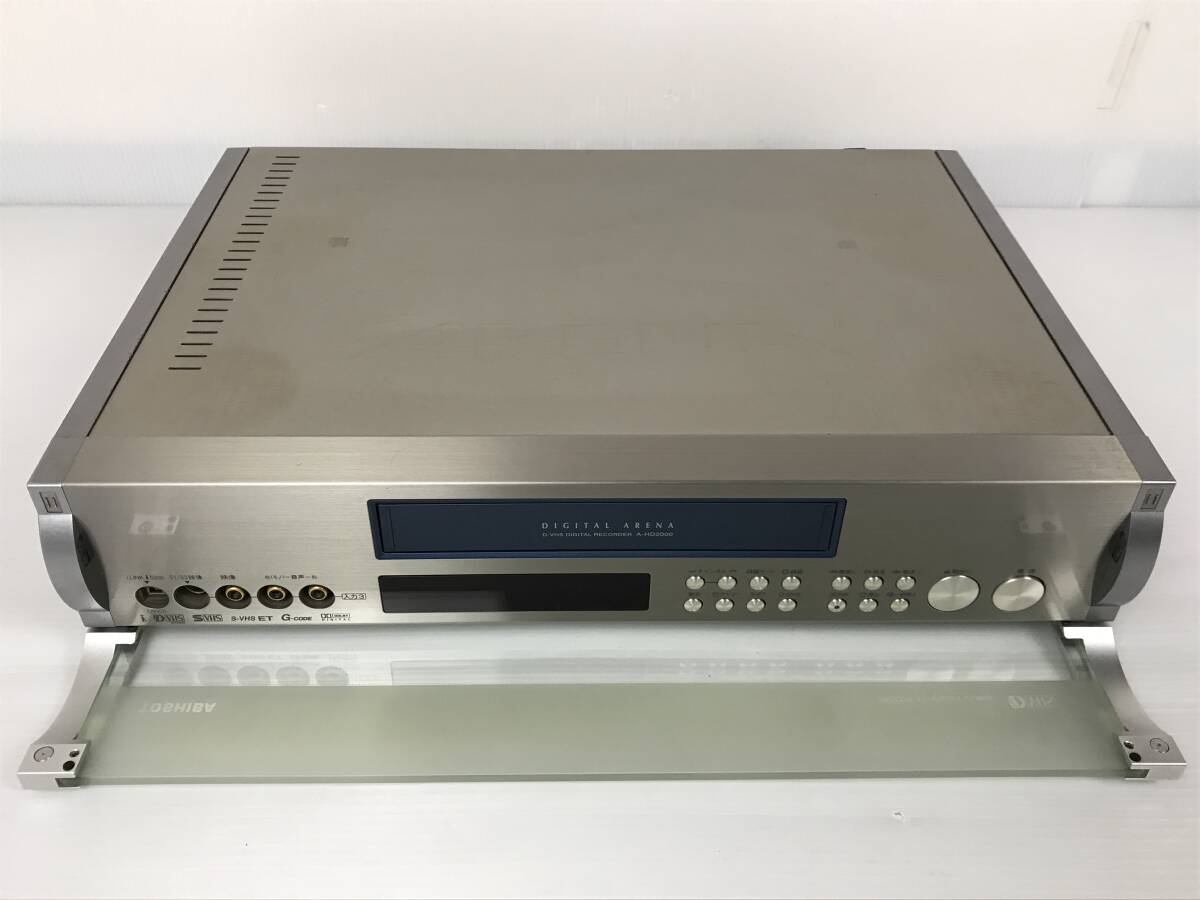 1円スタート TOSHIBA 東芝 VHS ビデオデッキ A-HD2000 D-VHS 通電 ジャンク_画像5