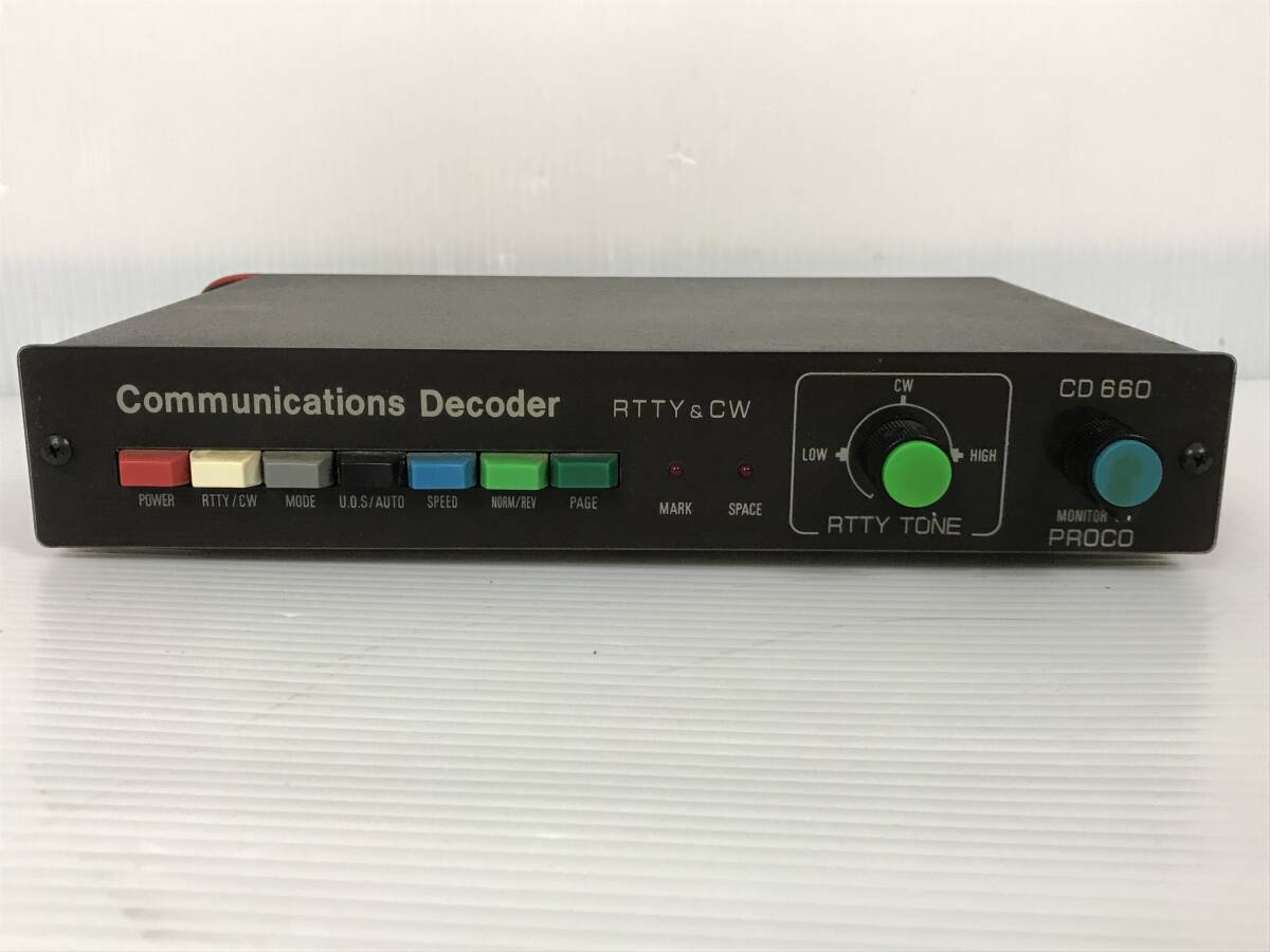 1円スタート PROCO プロコ Communications Decoder コミュニケーションデコーダー CD660 通電 無線_画像1