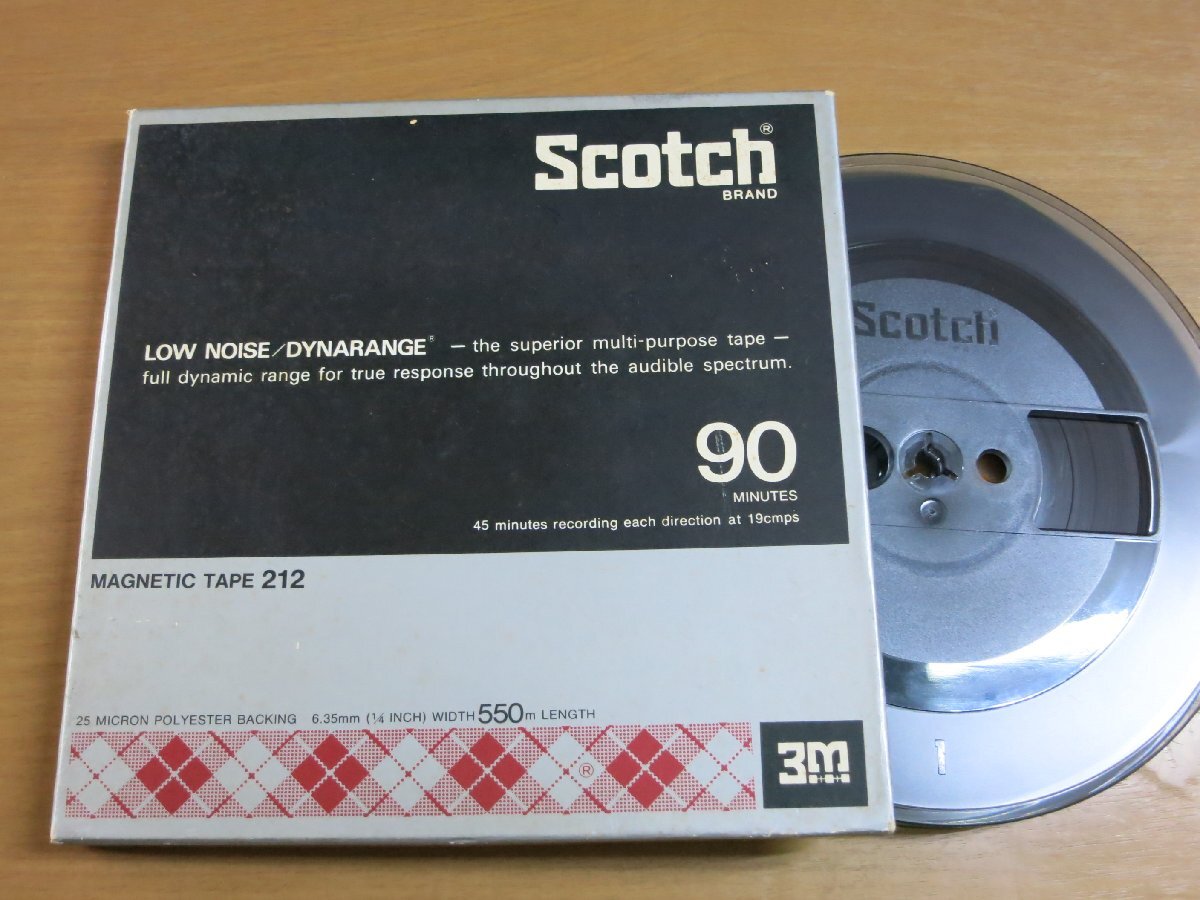 SCOTCH 212-R90C 7号 オープンリールテープ 住友スリーエム 使用済み 動作未確認品.の画像1
