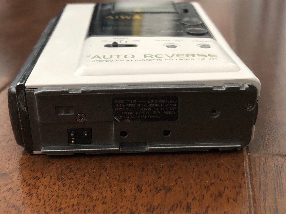ジャンク品AIWA アイワ HS-J20 Cassette Boy ステレオカセットレコーダー ホワイト _画像5