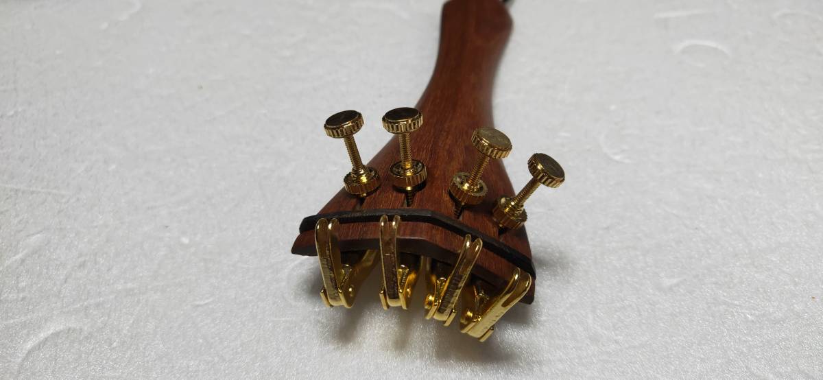  rare goods.!4/4 violin. rose wood parts ( black decoration ). Gold adjuster 4ps.@ attaching full set.!