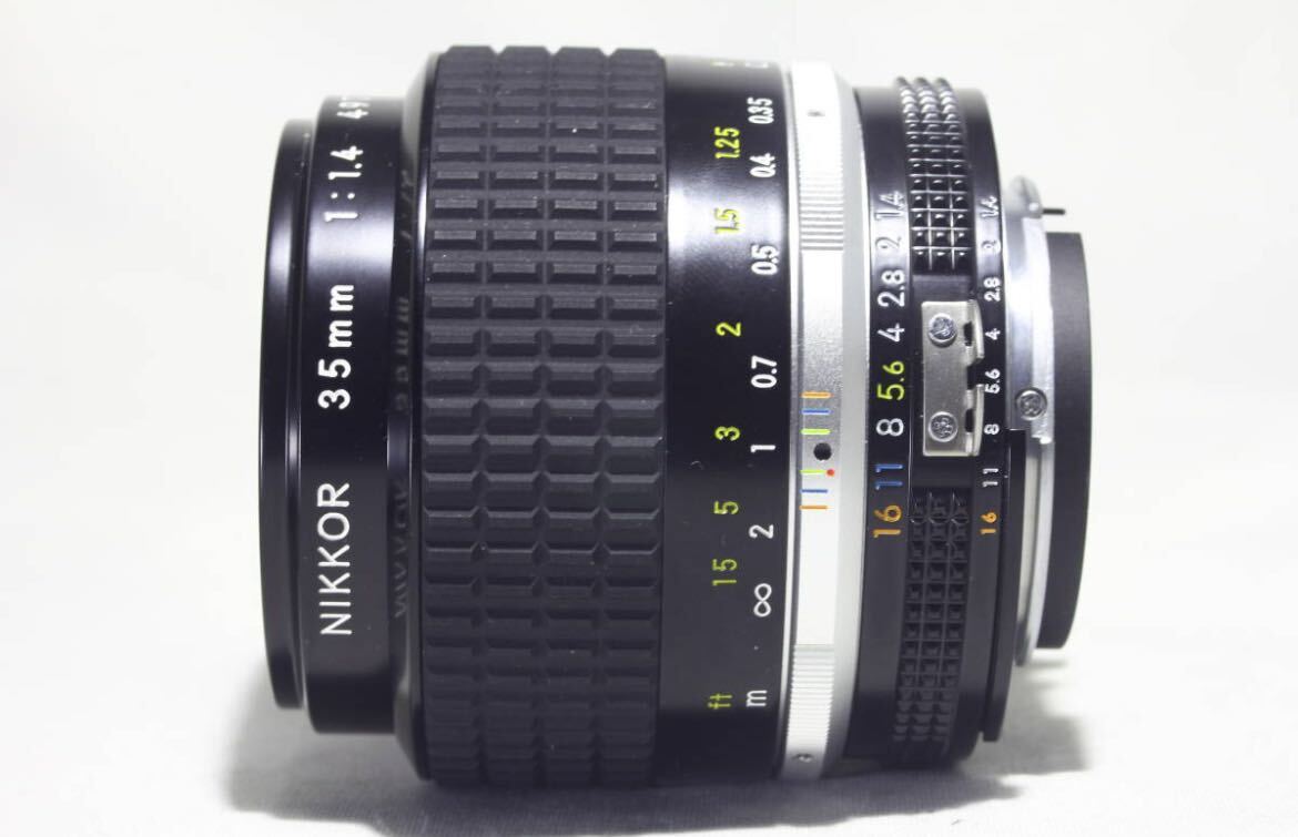 外観極美品 希少SIC 491xxx番 Nikon ニコン Ai-s NIKKOR 35mm F1.4 SIC 491xxx番 #0011_画像6