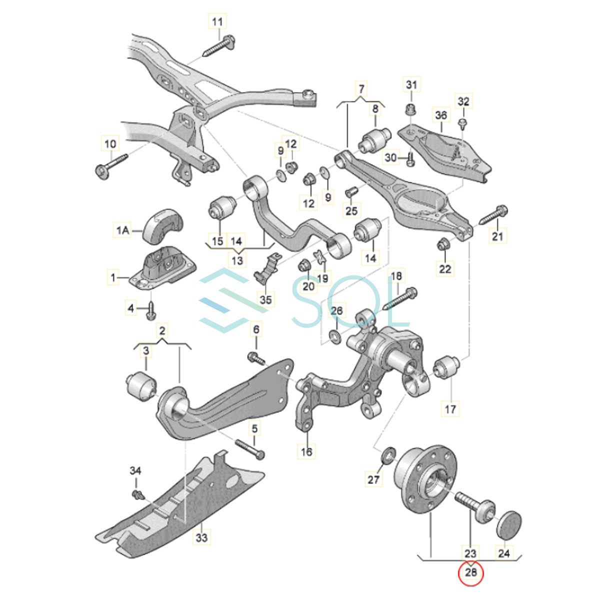 VW ゴルフ6(5K1 AJ5 517) ゴルフ7(5G1 BQ1 BE1 BE2) リア ハブベアリング 左右セット 1K0598611 8V0598611A 出荷締切18時_画像4