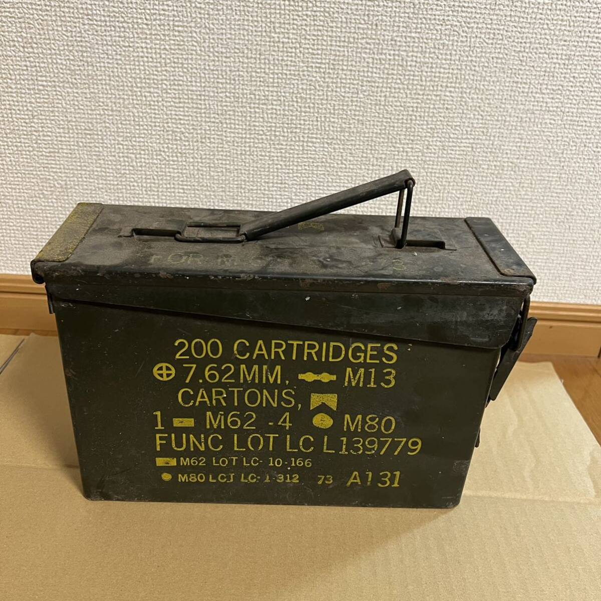 弾薬箱 ミリタリー 米軍 工具箱 アンティーク　置物_画像1