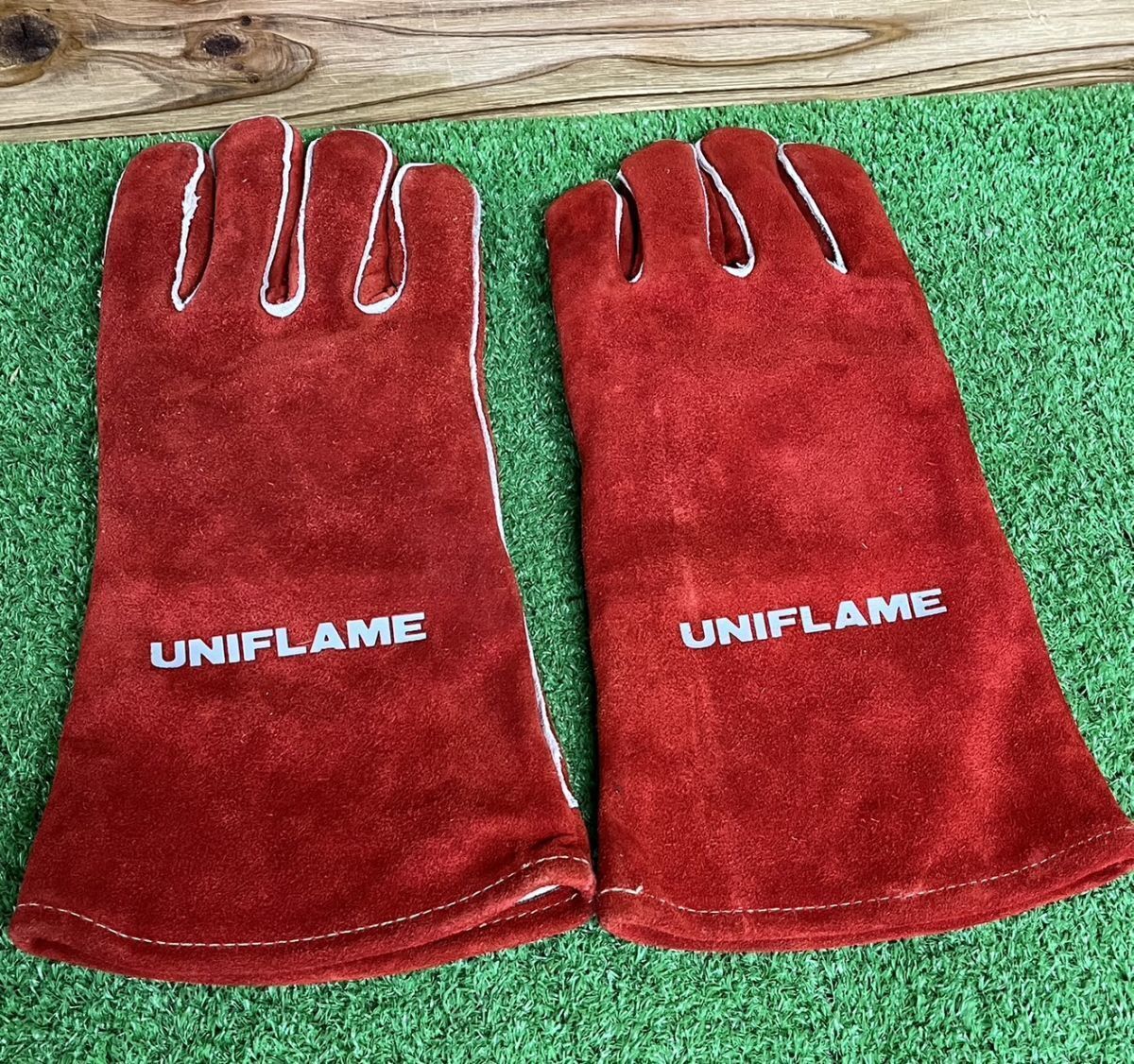 ユニフレーム　UNIFLAME　革手袋　キャンプグローブ　キャンプ　アウトドア　手袋　革製　レッド　赤系　mc03019845_画像8