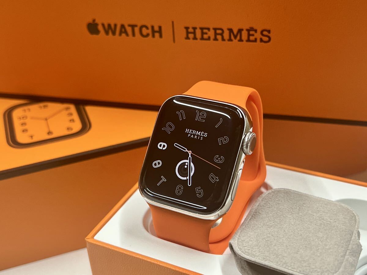 ★ 即決 送料無料 ★ Apple Watch HERMES Series 4 40mm アップルウォッチ エルメス シルバーステンレス GPS Cellular 新品社外バンド付き