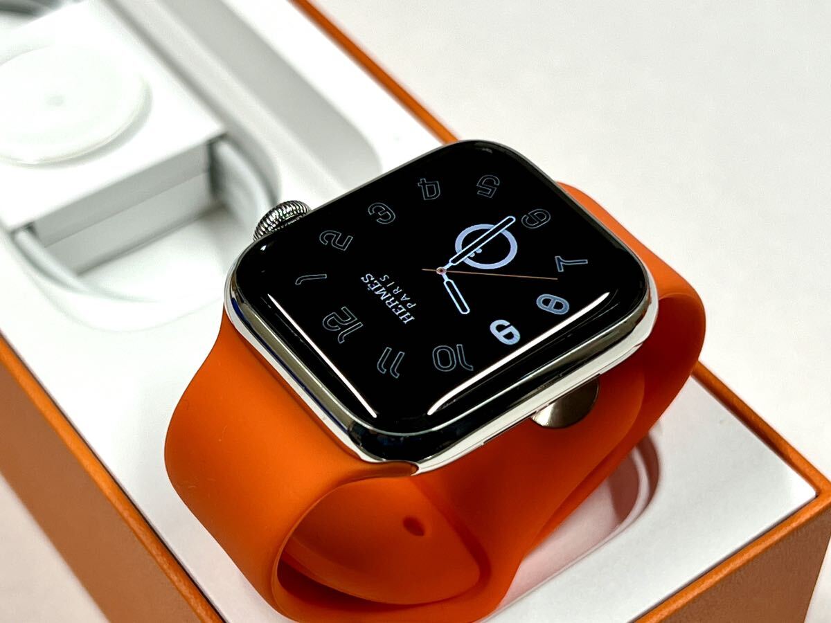 ★ 即決 送料無料 ★ Apple Watch HERMES Series 4 40mm アップルウォッチ エルメス シルバーステンレス GPS Cellular 新品社外バンド付き_画像5