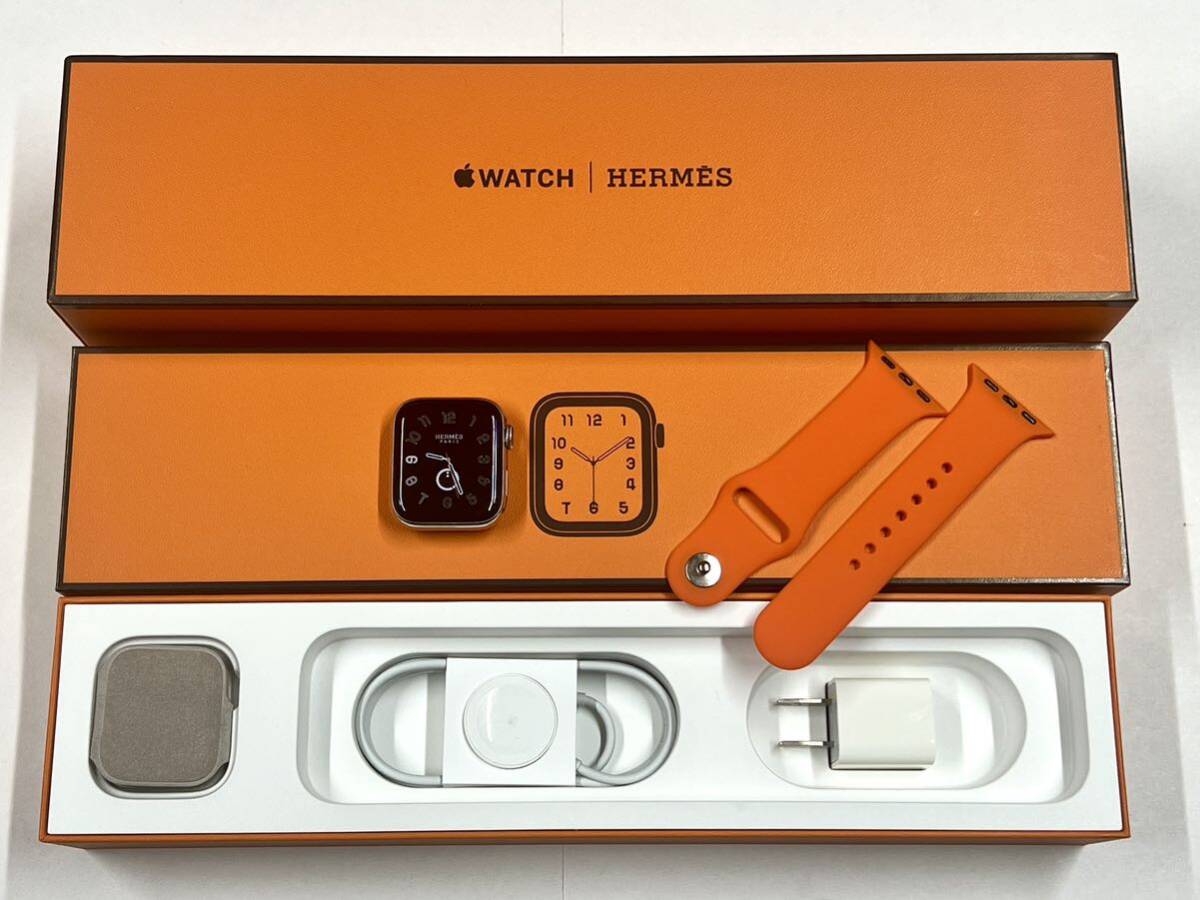 ★ 即決 送料無料 ★ Apple Watch HERMES Series 4 40mm アップルウォッチ エルメス シルバーステンレス GPS Cellular 新品社外バンド付き