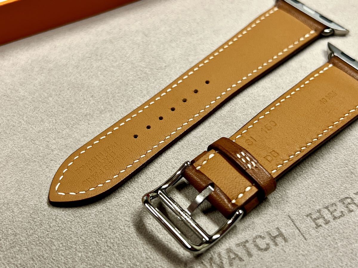 ★美品 即決★ Apple Watch Hermes フォーヴ シンプルトゥール レザーストラップ 38mm 40mm 41mm アップルウォッチ エルメス レザーバンド