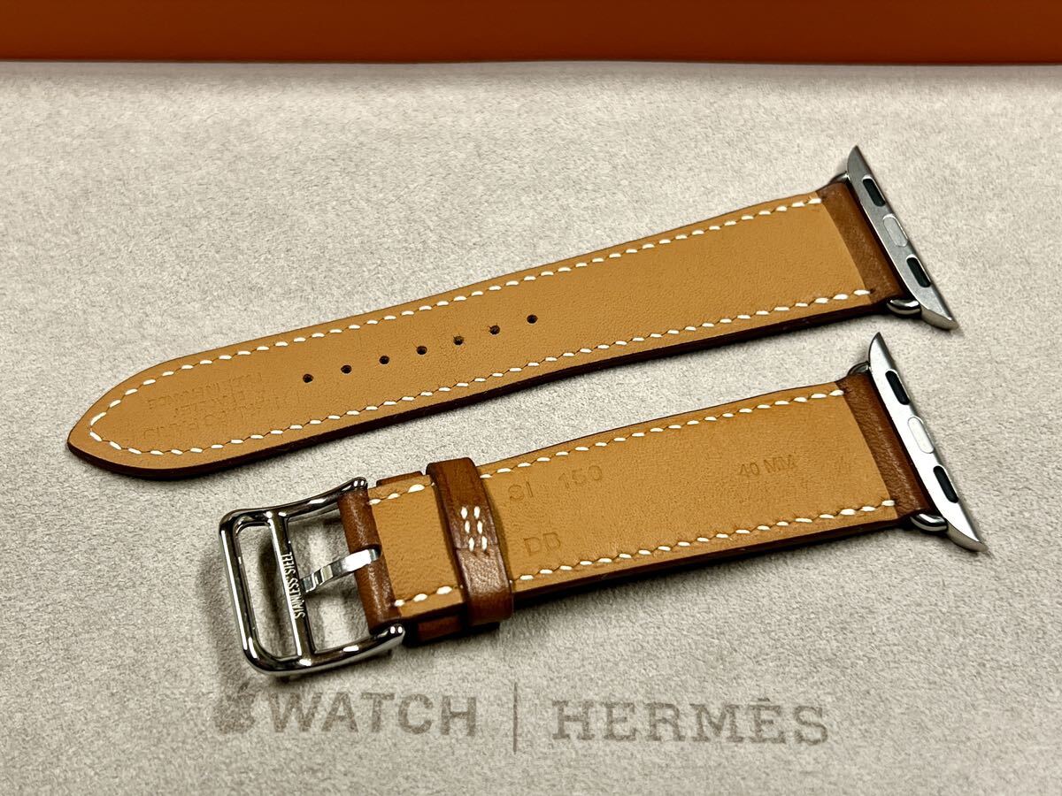 ★美品 即決★ Apple Watch Hermes フォーヴ シンプルトゥール レザーストラップ 38mm 40mm 41mm アップルウォッチ エルメス レザーバンド