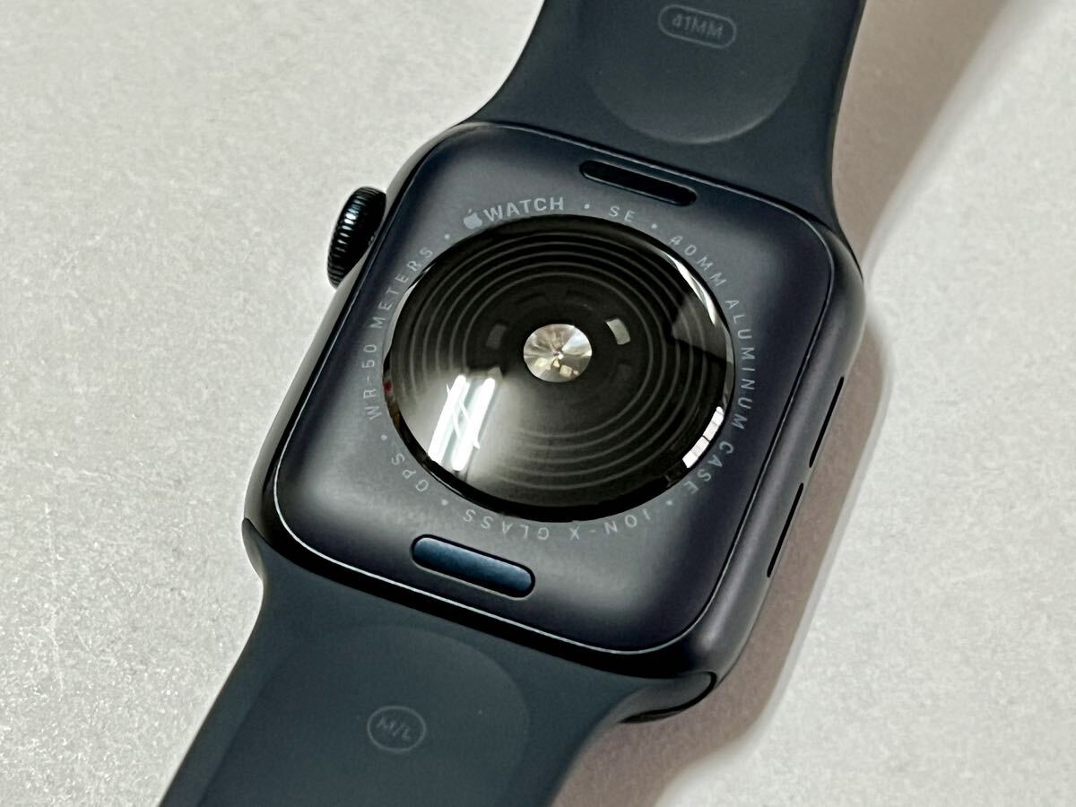 ★ 即決 バッテリー94% ★ Apple Watch SE 第2世代 40mm アップルウォッチ ミッドナイト アルミニウム GPS 純正品 スポーツバンド の画像10
