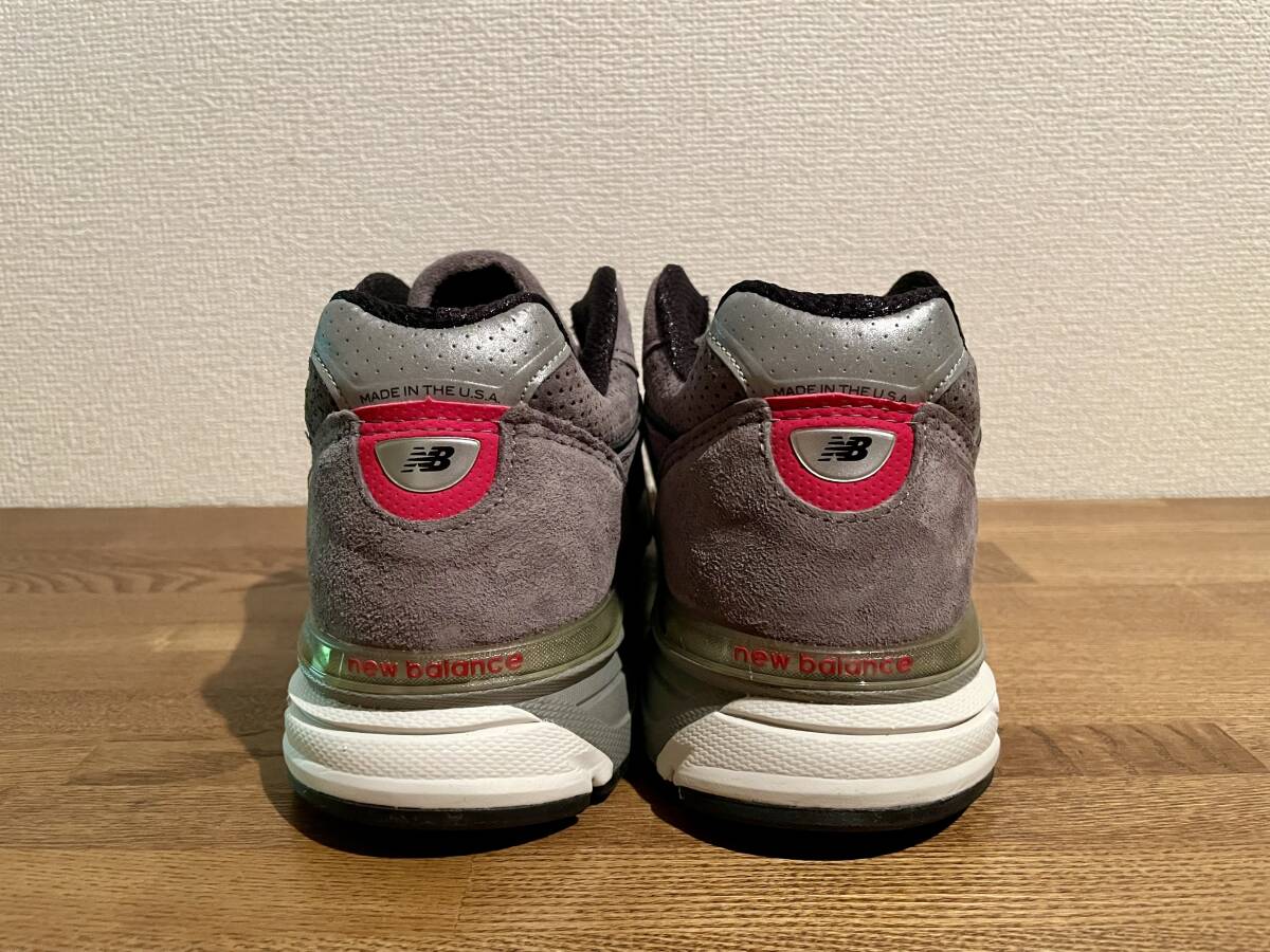 未使用品 M990SG4 US10 New Balance ニューバランス 28cm made in USA アメリカ製 スニーカー シューズ_画像4