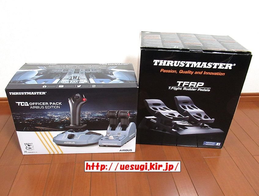 THRUSTMASTER TCA OFFICER PACK AIRBUS EDITION + TFRP セット(スラストマスター TCAサイドスティック.スロットル.ペダル)_画像1