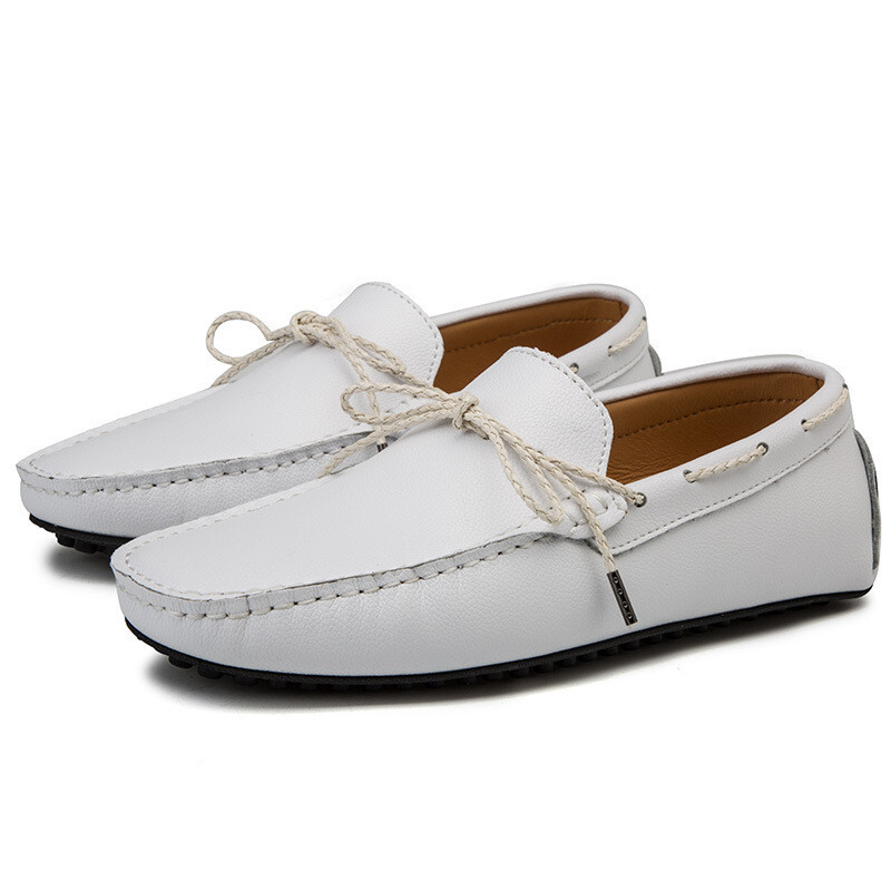  Loafer new goods * men's slip-on shoes gentleman shoes man shoes driving shoes casual shoes spring summer commuting going to school [2033] white 24cm