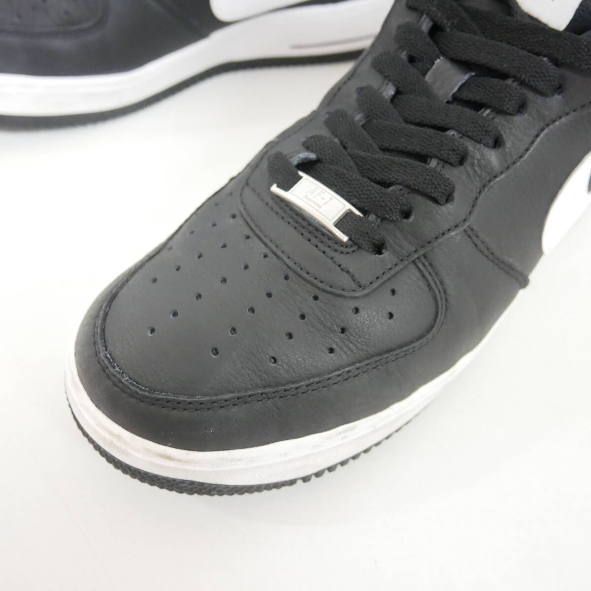 【1円】使用感有り 国内正規 Supreme×COMME des GARCONS SHIRT×NIKE ギャルソン ナイキ 18AW AIR FORCE 1 AR7623-004 BLACK WHITE US9 27_画像5