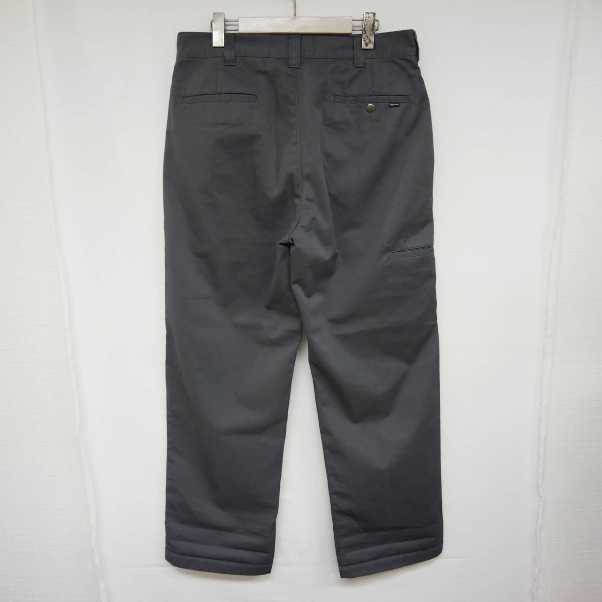 【1円】未使用 国内正規 Supreme 23SS Work Pant ワークパンツ ユーティリティーポケット 新型 Smoke スモーク グレー 32_画像4