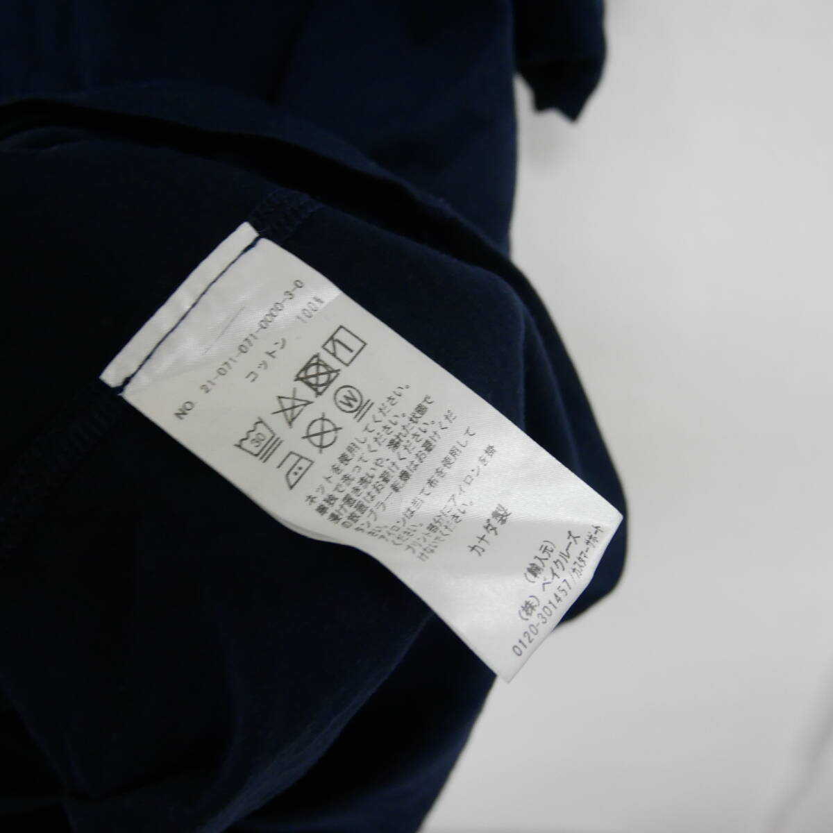 【1円】良好 国内正規 REIGNING CHAMP レイニングチャンプ 半袖Tシャツ セットインスリーブ カナダ製 NAVY ネイビー 紺 XL_画像5