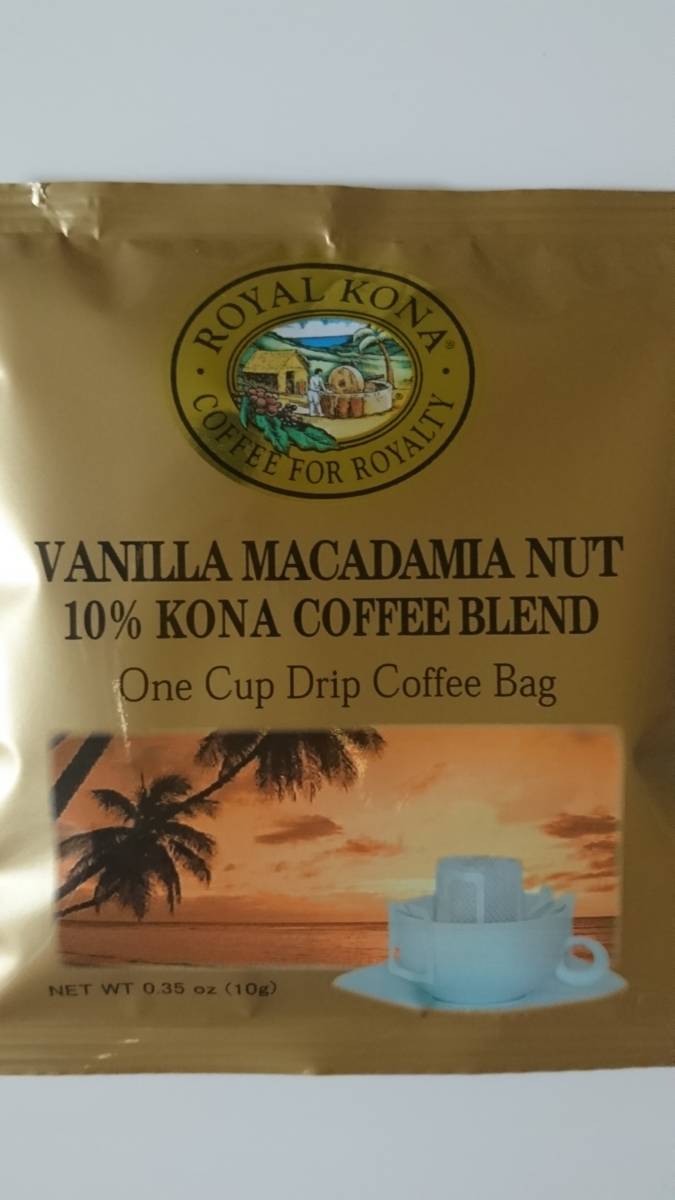 ロイヤルコナコーヒー　ワンドリップバッグコーヒー バニラマカダミアナッツ 10g×６P