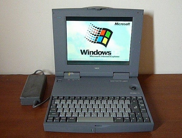 PC-9821 Lt/350A　Windows 95 とMS-DOS（Win3.1）起動 ビープ音演奏_画像1