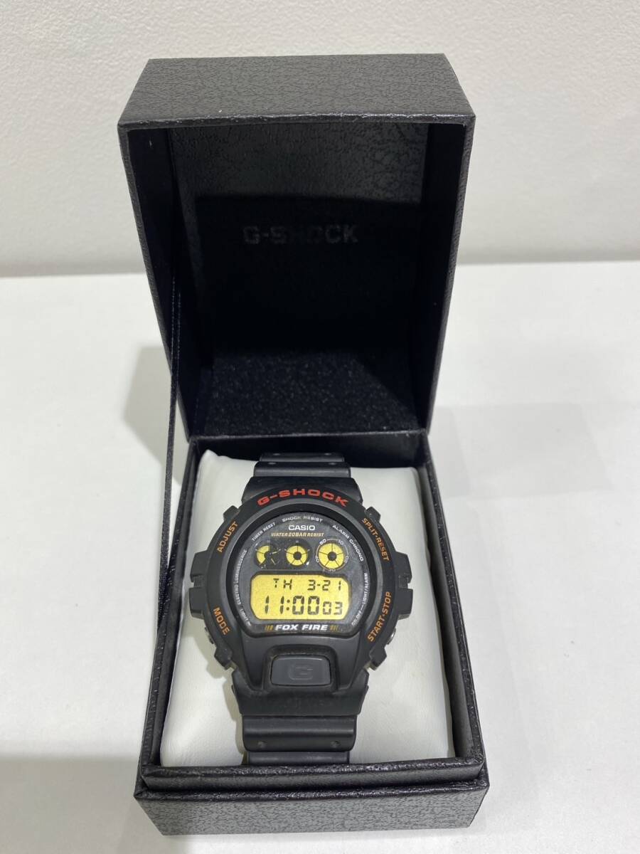 CASIO カシオ G-SHOCK ジーショック FOX FIRE メンズ腕時計 DW-6900B-9 クオーツ 【稼働】_画像2