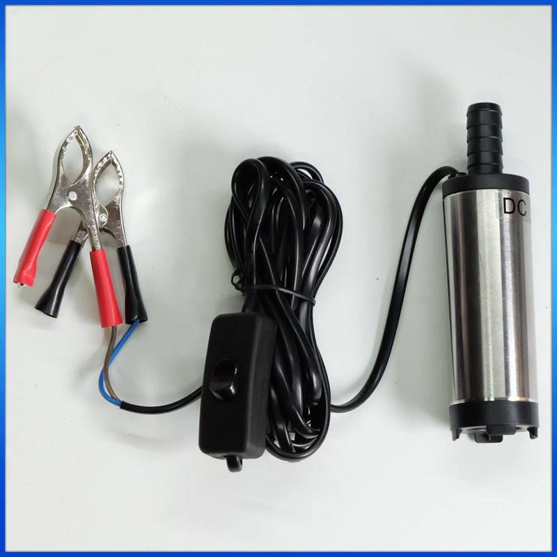 水中 ウォーター ポンプ 12V バッテリー 給電 ワニ口 クリップ クランプ スイッチ付 小型 給水 水槽 電動 水汲み 洗浄 キャンプ ミニ_画像8