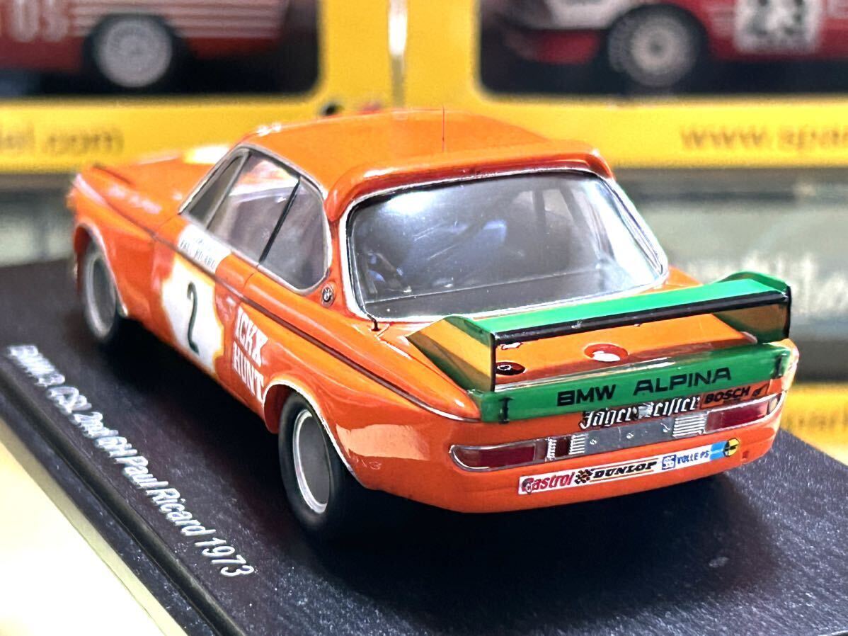 スパーク spark 1/43 BMW 3. CSL 2nd 6H Paul Ricard 1973 [S2820] J.Ickx / J.Huntの画像7