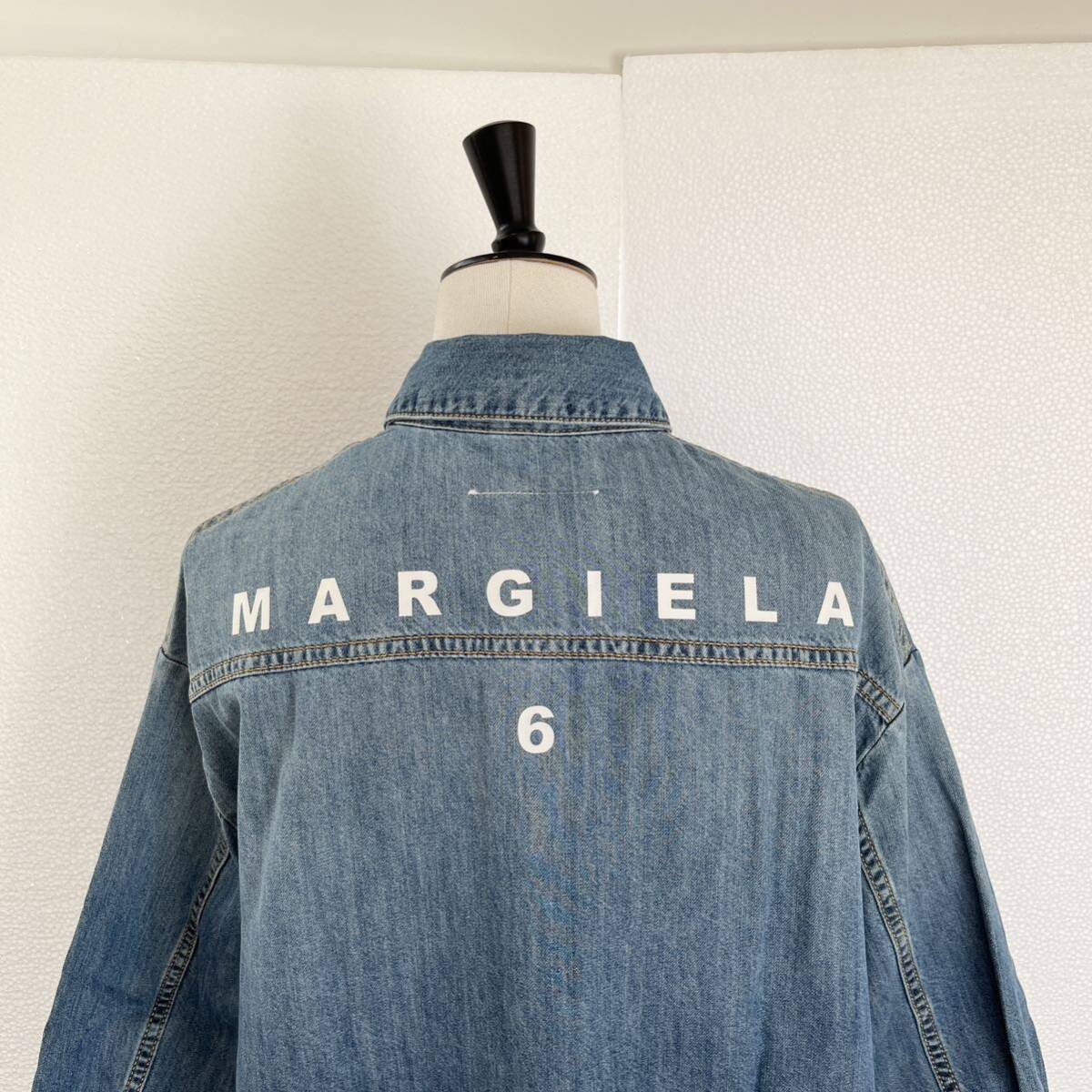 MM6 Maison Margielaマルジェラ　ロゴデニムジャケット　シャツ_画像5