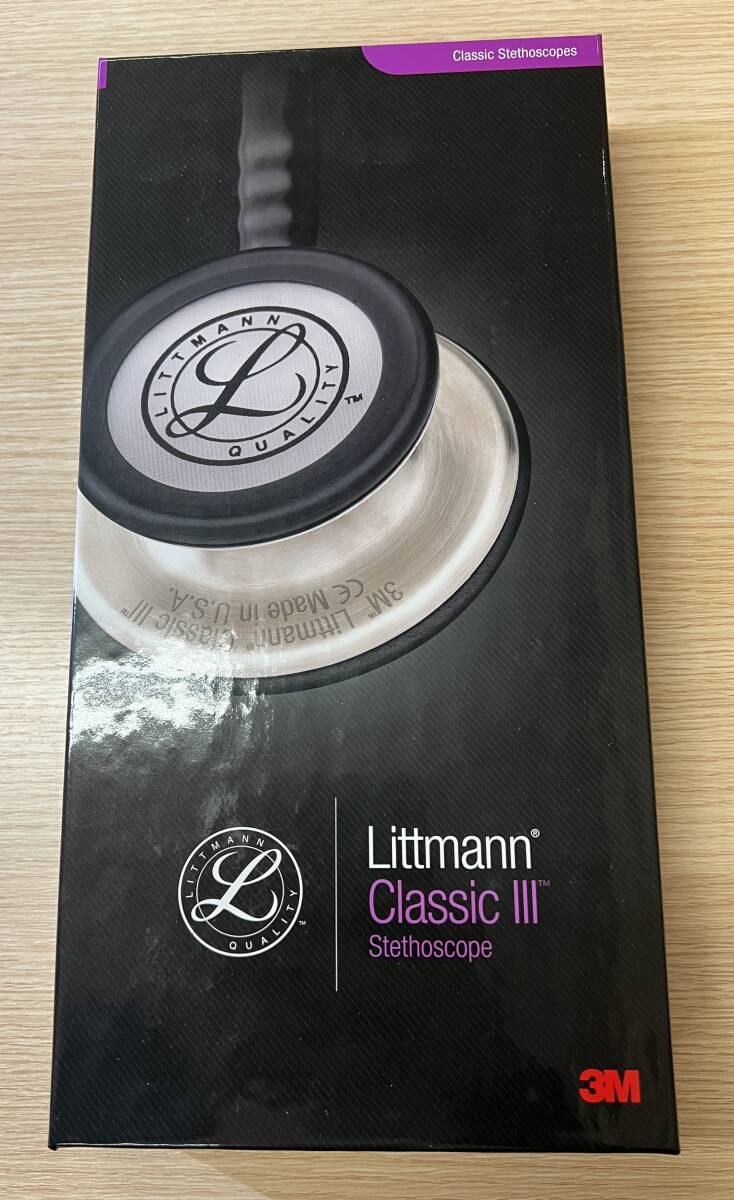【4378】リットマン 聴診器 クラシック3 ブラック 3M Littmann Classic III 3M 69cm_画像1