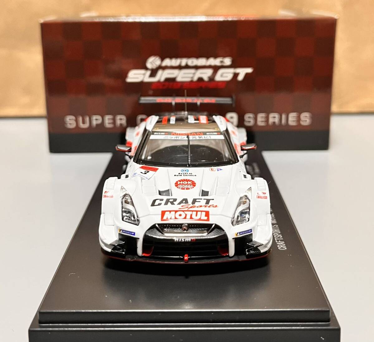 1円 スタート エブロ 1/43 スーパーGT 2019 CRAFTSPORTS MOTUL GT-R SUPER GT GT500 2019 クラフトスポーツ モチュール #3_画像5