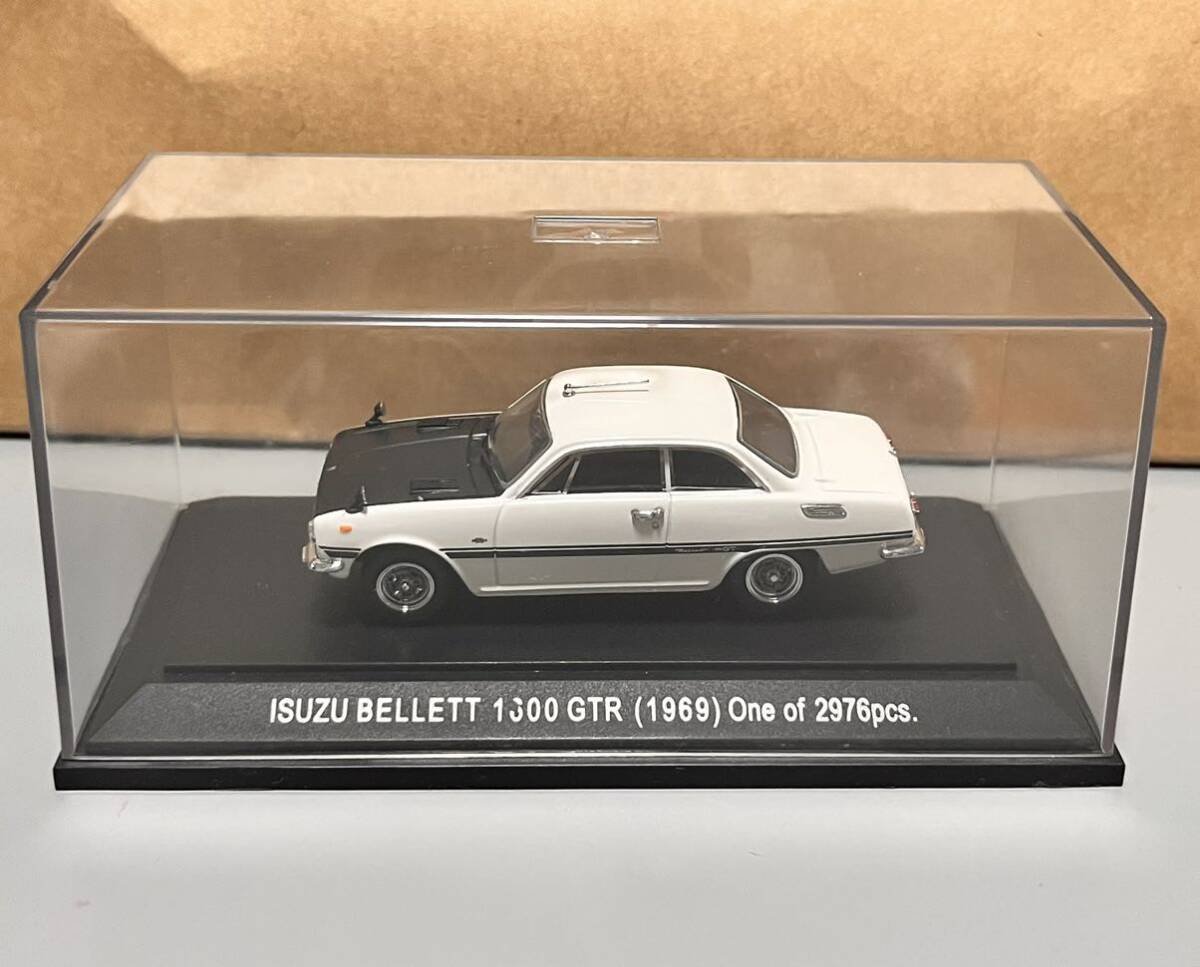 1円 スタート エブロ 1/43 ISUZU BELLETT 1600 GTR 1969 いすゞ ベレット 1600 GTR '69 ホワイト/ブラックの画像7