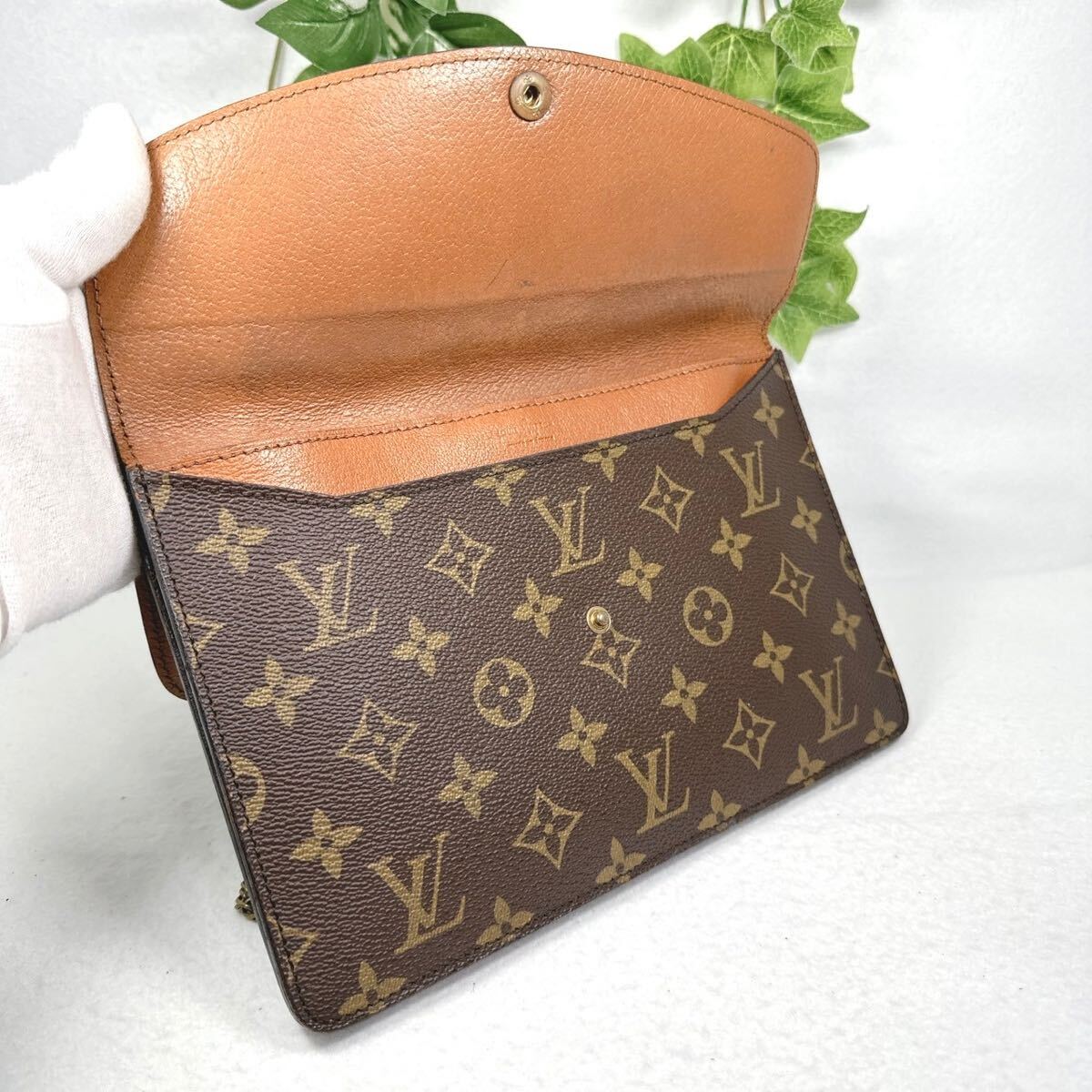 【ヴィンテージ 】1円 LOUIS VUITTON ルイヴィトン モノグラム ドゥーブルラバ セカンドバッグ クラッチバッグ M51815 _画像8