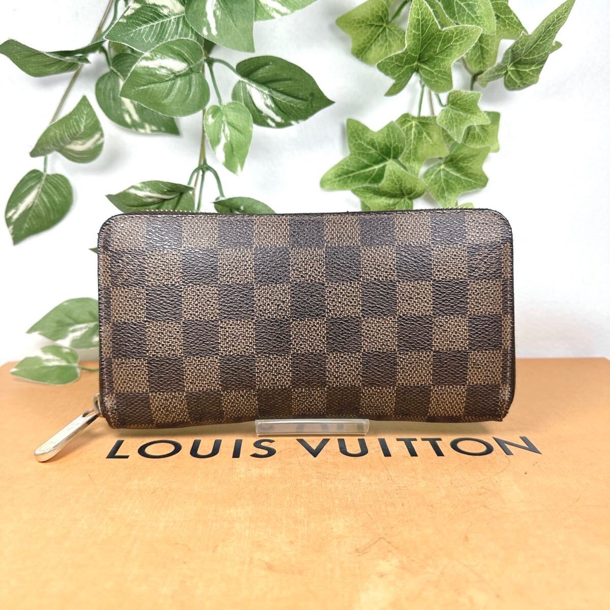 1円 ルイヴィトン LOUIS VUITTON ダミエ 長財布 ジッピー ラウンドファスナー N41661 シリアルナンバー CA4089 男女兼用 _画像1