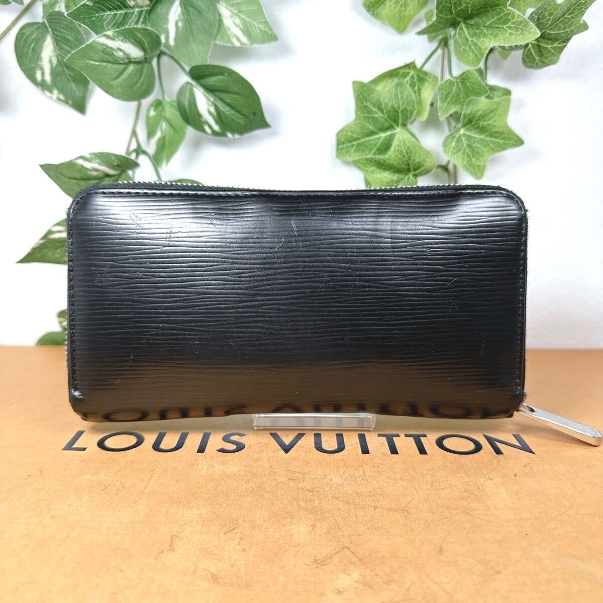 1円 ルイヴィトン LOUIS VUITTON エピ ジッピー ラウンドファスナー 長財布 シリアル CA4099 ブラック ノワール 黒 男女兼用 M61857_画像2