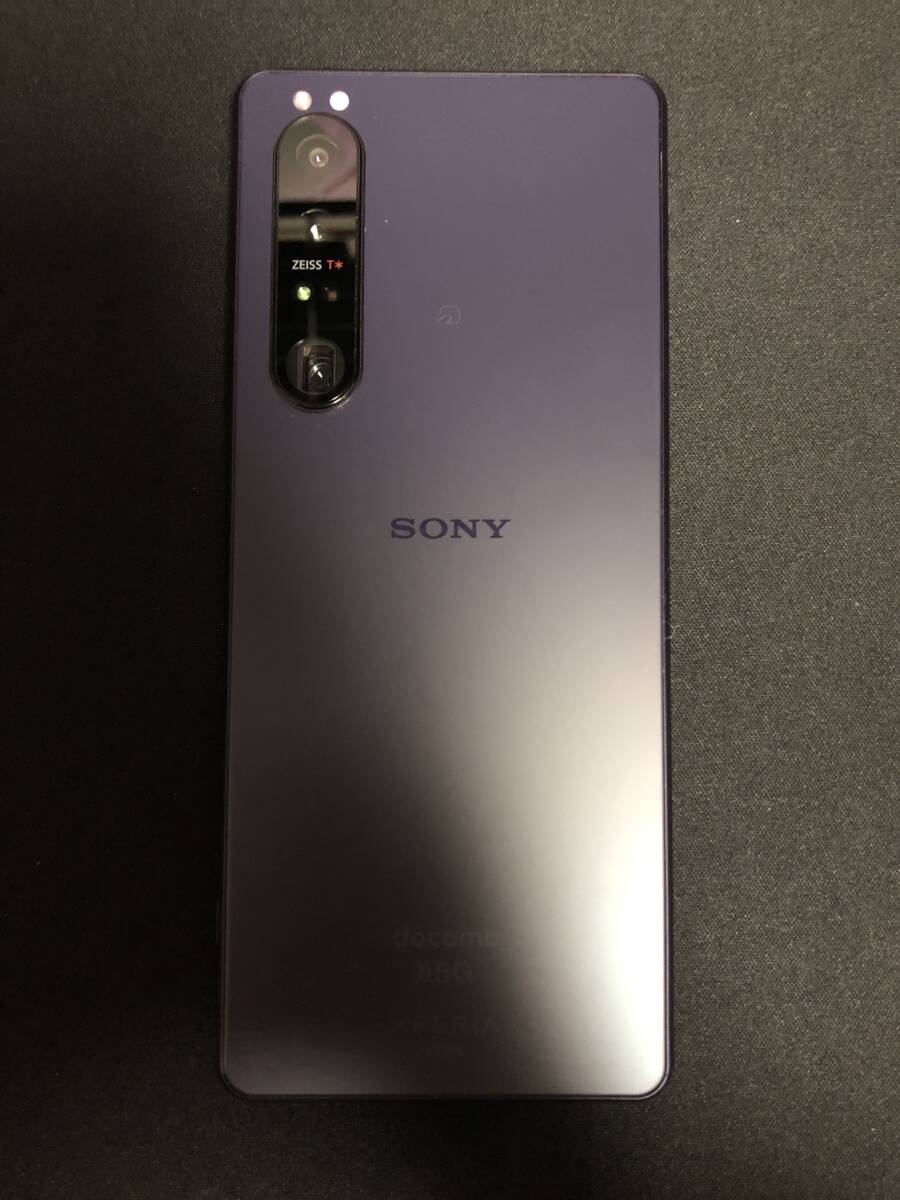 Xperia 1III SO-51B PR パープル docomo sony 〇判定_画像2