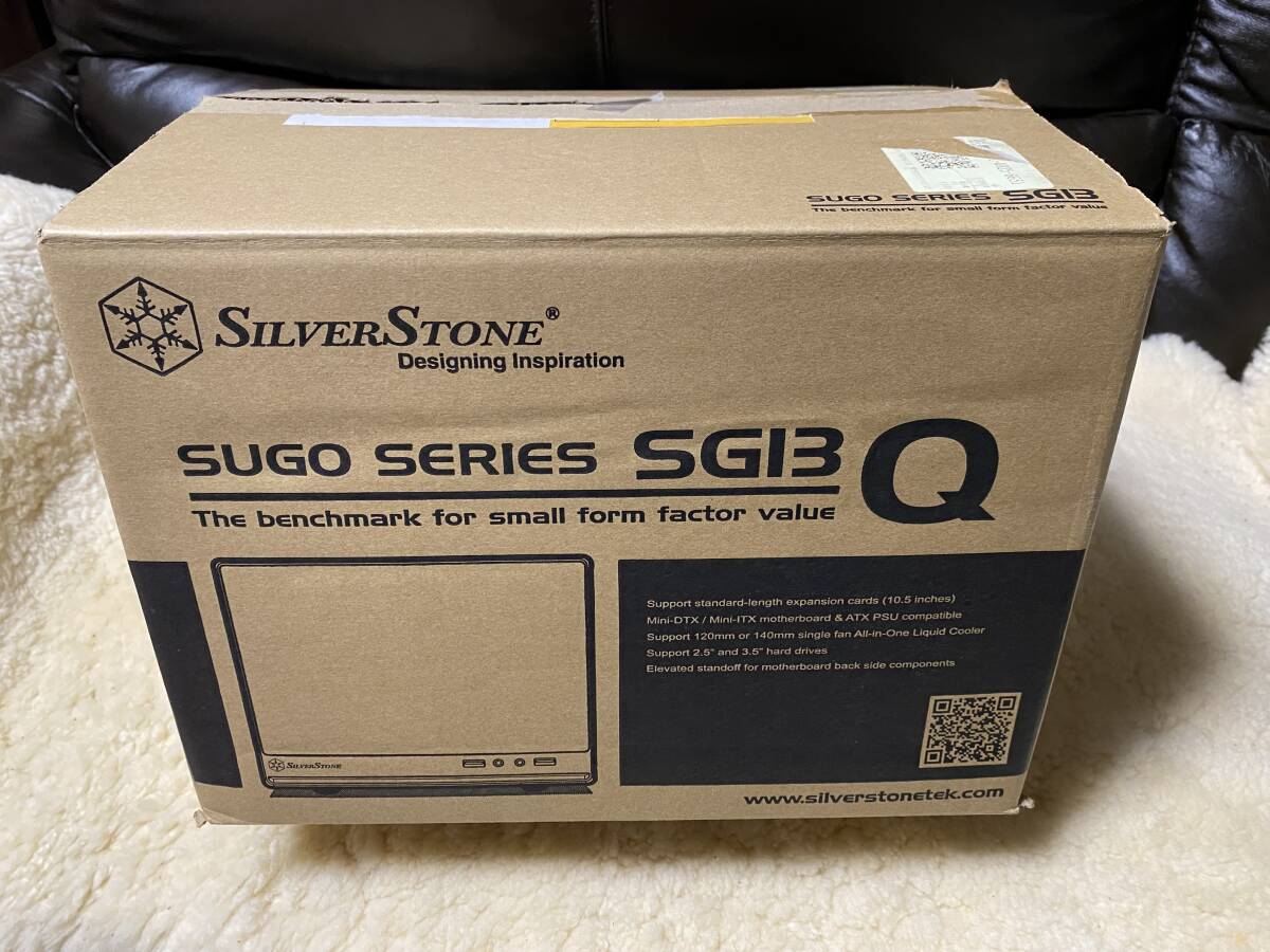 Silver Stone PCケース Sugo Mini-ITX SST-SG13B-Q+電源SST-ST30SF_画像1
