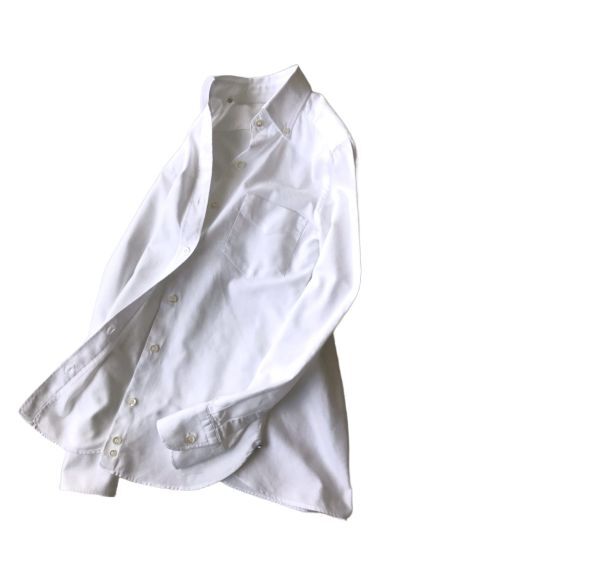 ドゥーズィエムクラス 　美品　ダノリス 　イタリア製 　ボタンダウンシャツ 　白 　 DEUXIEME CLASSE_画像6