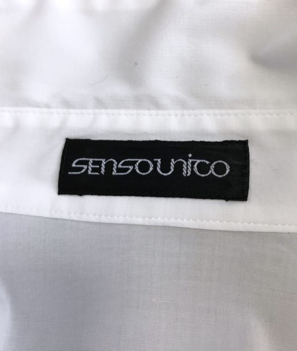 センソユニコ  美品 シャツブラウス  フレンチカフス サイズ40  白  SENSO-UNICO 慈雨の画像6