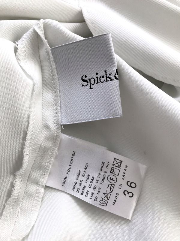 スピック&スパン  美品 バックボタン ドロップショルダー シャツ ブラウス  スキッパー Spick&Spanの画像6