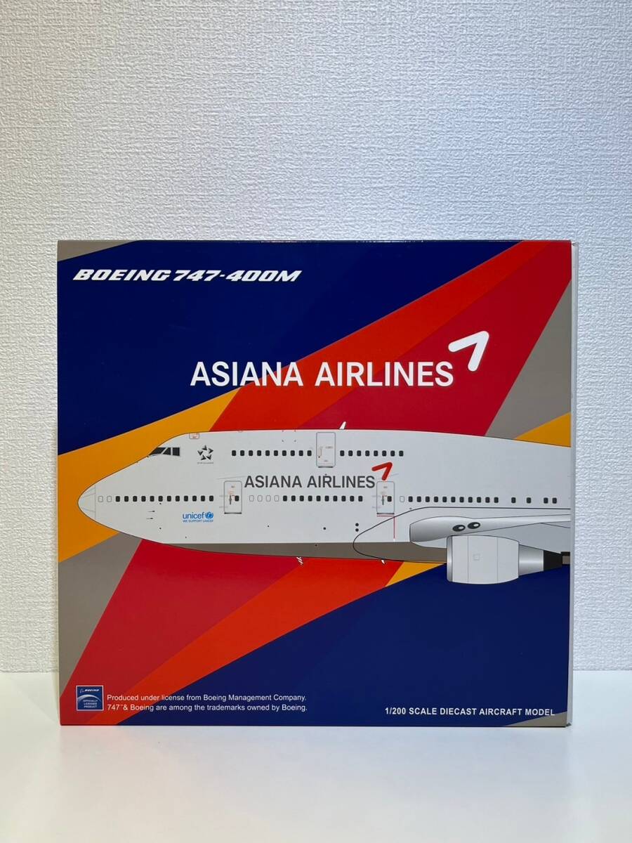 JC Wings XX20125 アシアナ航空 ボーイング747-400 1/200スケール【新品】_画像9