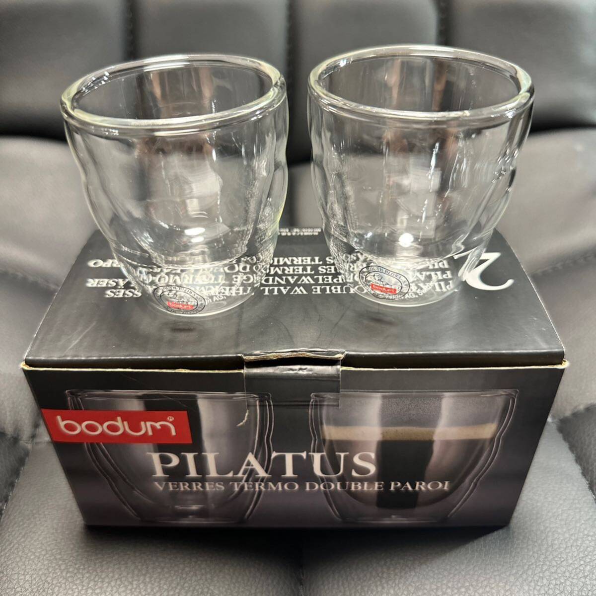 BODUM PILATUS ボダム ピラトゥス ダブルウォールグラス 2個セット 0.08L/2.5fl.oz