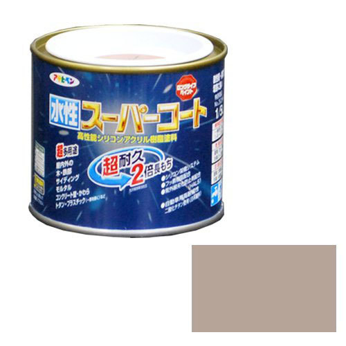 多用途 水性スーパーコート アサヒペン 塗料・オイル 水性塗料1 1/5L バーチブラウン_画像1