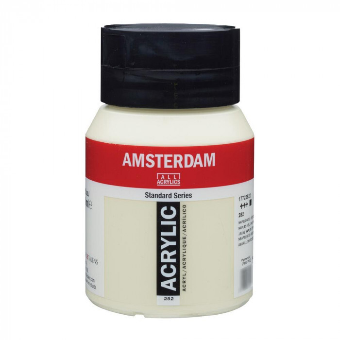 AMSTERDAM アムステルダム アクリリックカラー500ml ネープルスイエローグリーン282 407366_画像1