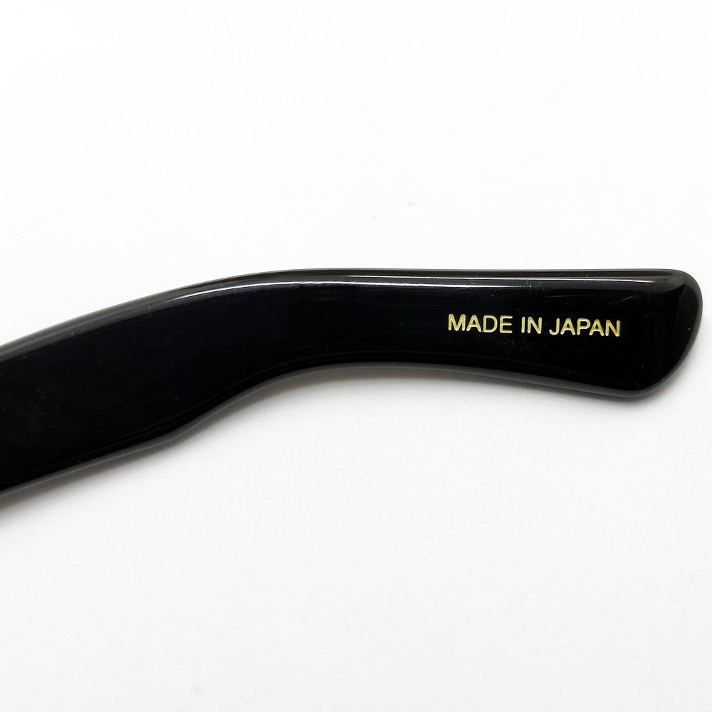 日本製 鯖江 眼鏡 フレーム 職人 ハンドメイド ボストン ウェリントン NO2 新品 ブラック 黒の画像6