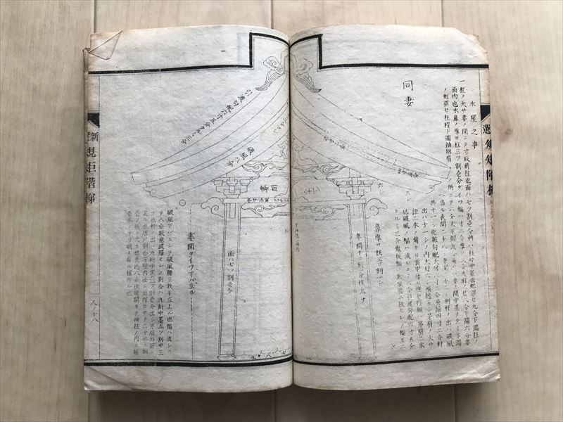 8433 大増補 規矩階梯　地・人 　2冊 　江崎規定 著 江崎定一 増補 寺社/建築　宮大工　神社設計　神社建築_画像7