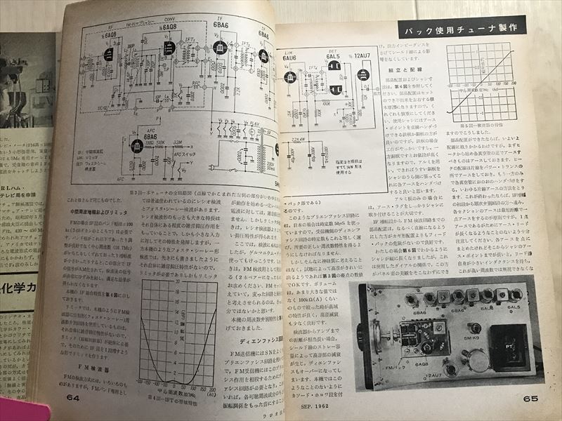 1014 ラジオ技術 1962年9月号 FMチューナーの作り方 トリオFM-105の解剖 807シングル送信機の製作 の画像4